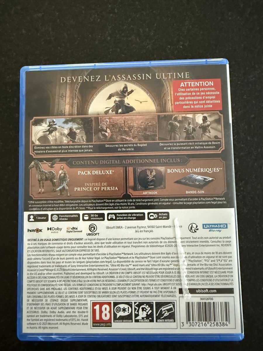 Creed Giochi: Assassins Creed Mirage PS5 – Usato da Pratteln venduto da Nemesis82 1