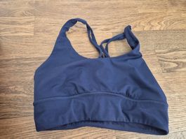 Blue Oysho sports bra size S