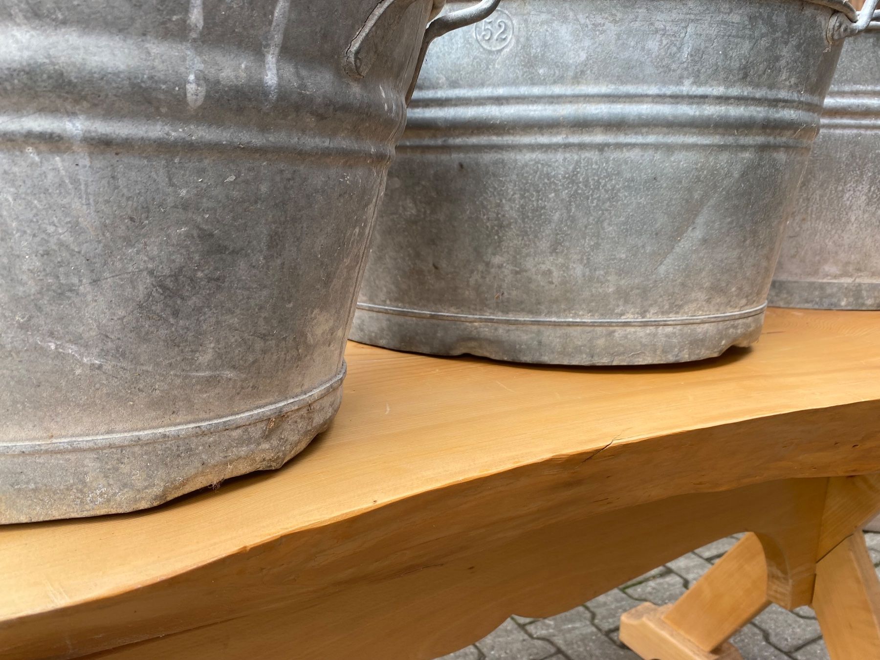 Autres décorations pour le jardin: Blechzuber – D'occasion à Lenk im Simmental par gwustu 3