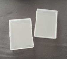 2x Aufbewahrung-Behälter für Spielkarten transparent
