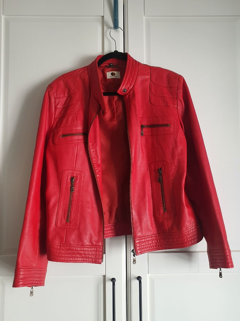 Jacken: Punt Roma Real Leather Jacket Red Size 46 – Gebraucht aus Genève von gvokiii