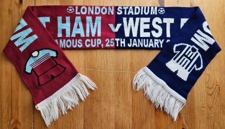West Ham United vs. West Bromwich Albion Schal Fussball Fan