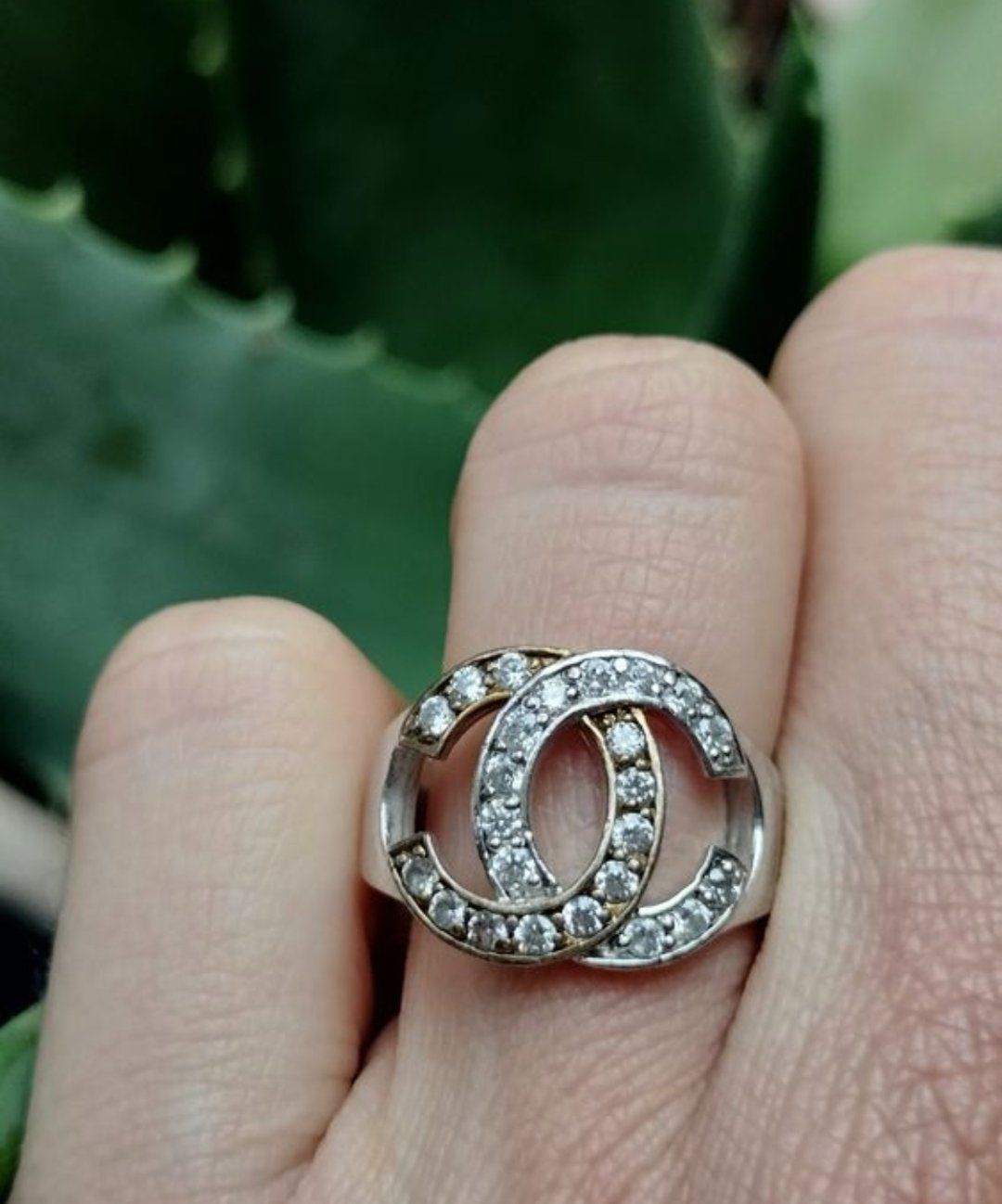Anelli: Bicolor Zirkonia Ring 925 Solid Sterling Silber – Usato da Schwyz venduto da els_7cys 6
