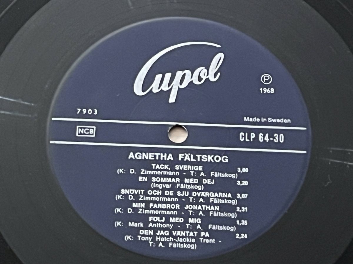 Dischi in vinile: Agnetha Fältskog (ABBA) Same Lp Schweden Original – Usato da Basel venduto da Vinyloase 4