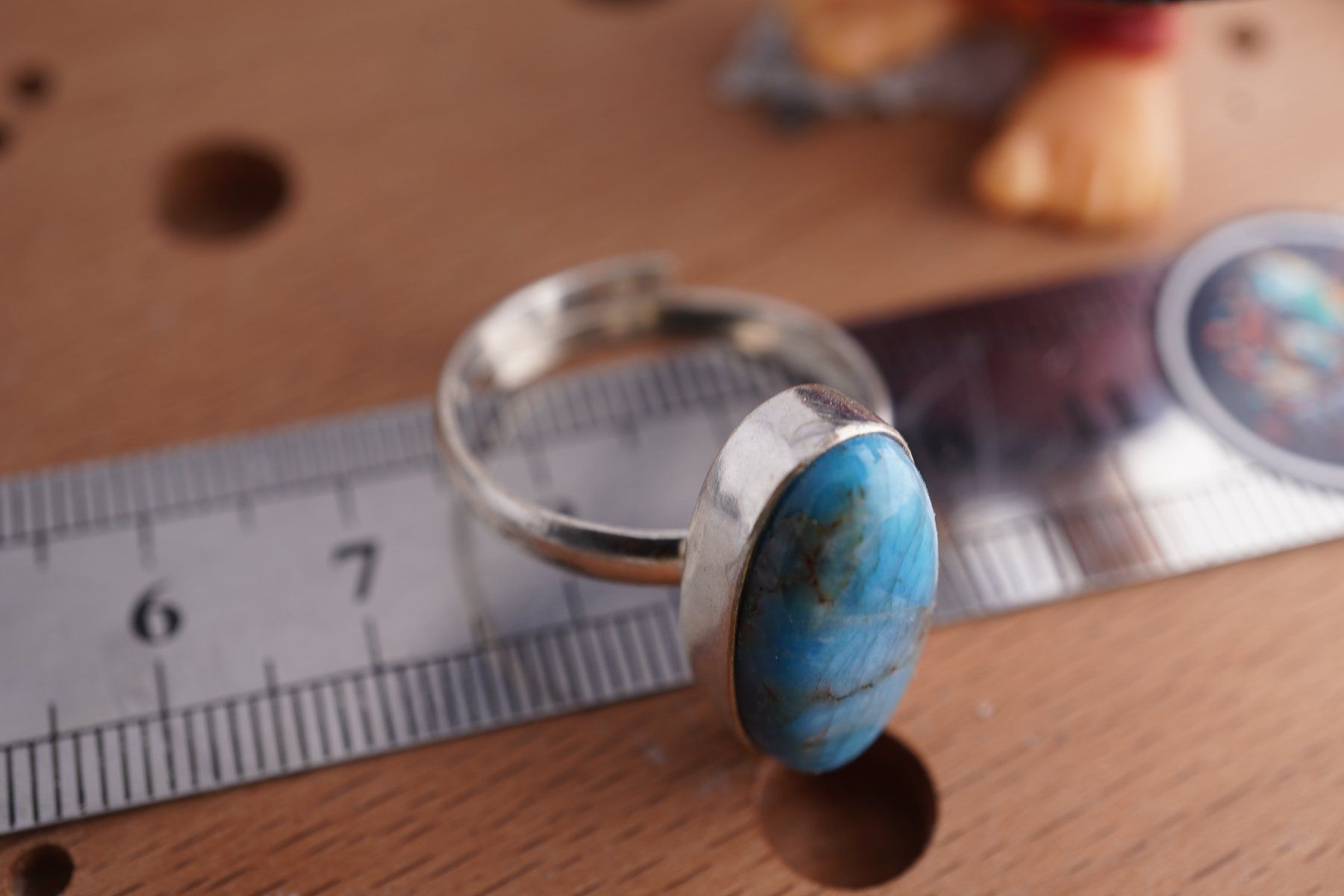 Minéraux & Lithothérapie: Apatit Blau   ring Grösse  Variabel     (Räumung!) – Neuf avec emballage d'origine à Eschenbach SG par topstone 3
