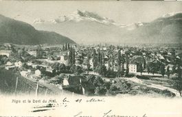 Aigle - et la Dent du Midi + 1908 TOP