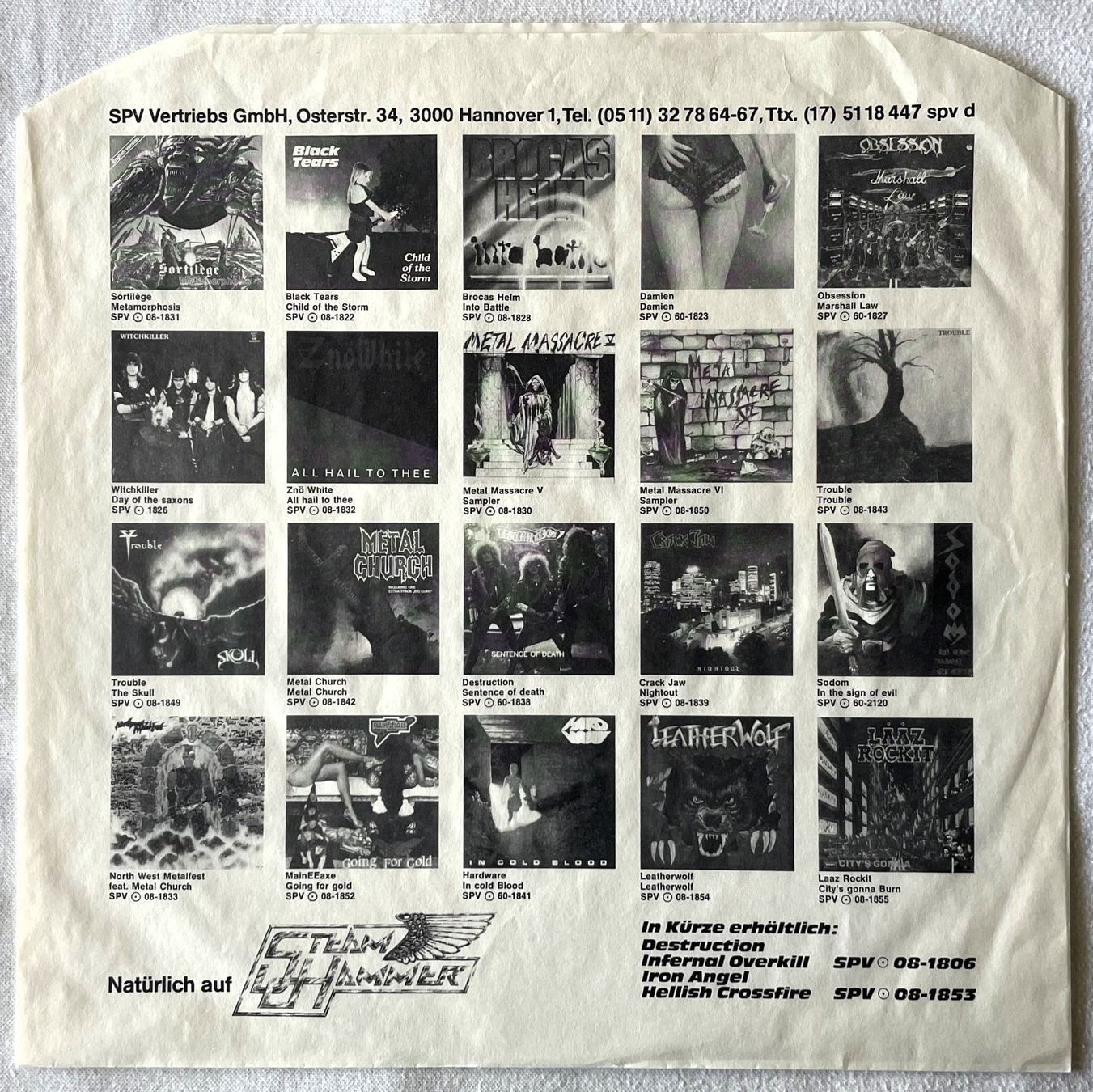Dischi in vinile: Leatherwolf - Endangered Species - LP - 1985 - Near Mint – Usato da Uster venduto da Zardodel 6