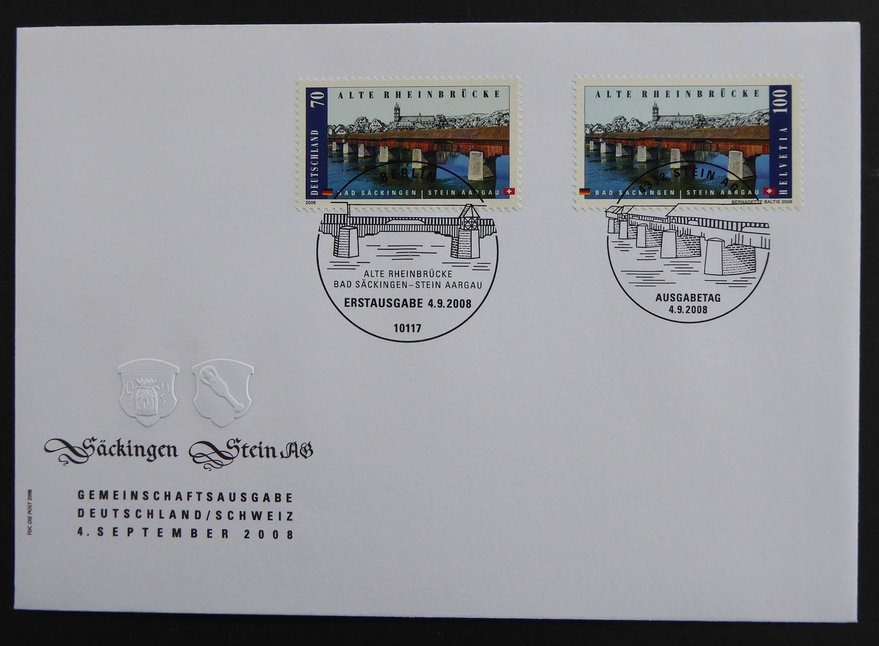 Tutti i francobolli: 2008 - CH - Znr. 1288 / Einzelwerte - FDC - ES - 04.09.2008 – Usato da Holziken venduto da Cindy003