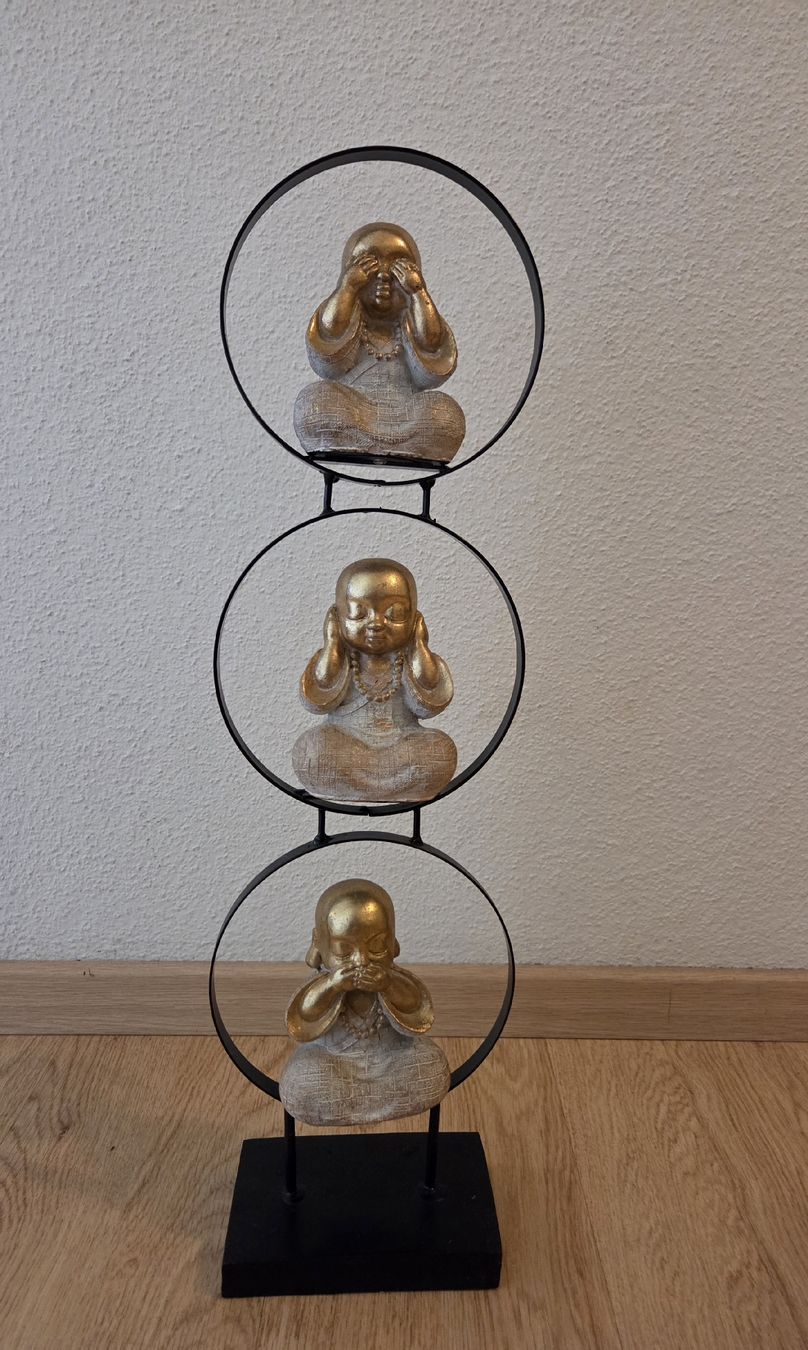 Figurines: Dekofigur Buddhas 3er Set mit Ringen  – D'occasion à Lyss par yil_f8xt