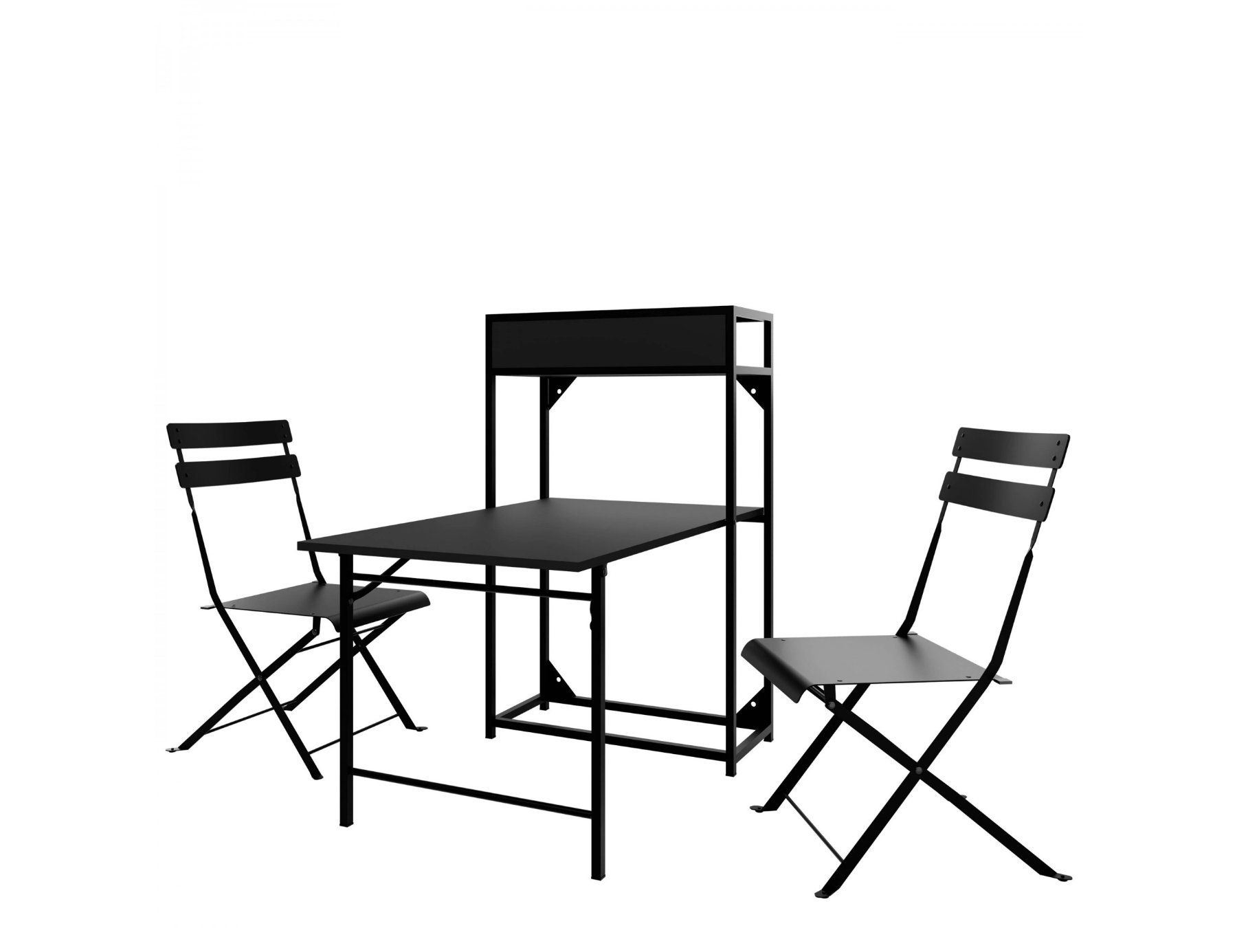 Set di tavolo e panche: Gartenmöbel-Set NEMROT Sitzgruppe - Schwarz – Nuovo e nell'imballaggio originale da Wallenwil venduto da toesstal-vertrieb 2