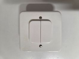 Amacher Doppel Schalter Druckschalter weiss