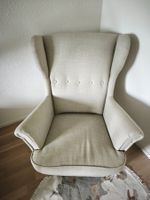 Fauteuil confortable gris clair IKEA