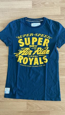 Superdry T-Shirt Gr. S Blau ,Top Zustand