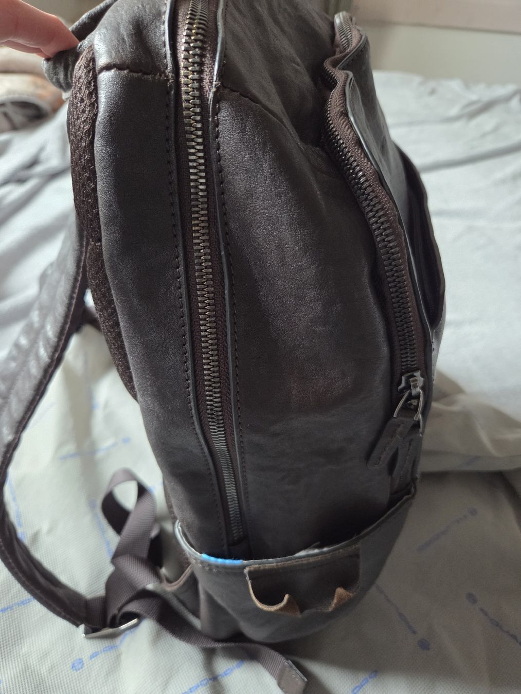 Piquadro Zaini: Piquadro Rucksack dunkelbraun neu – Nuovo (secondo la descrizione) da jona venduto da ricrac10 5