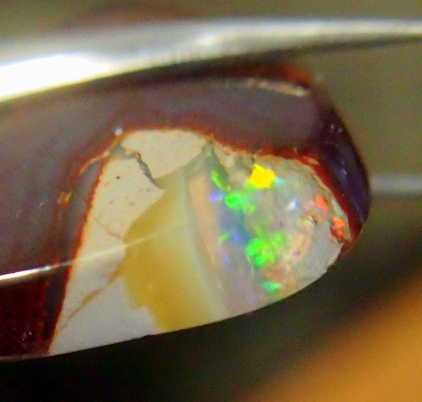 Pietre preziose: 34,6 ct. Koroitopal mit Opalfunken AAA! – Nuovo e nell'imballaggio originale da Reinach BL venduto da blumarco