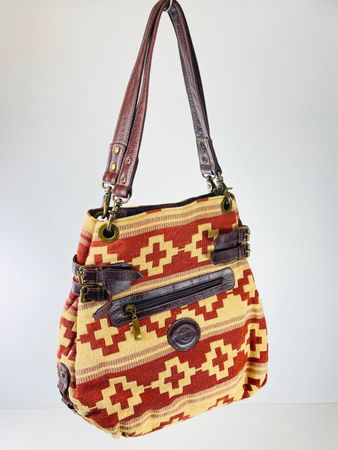 CUERONOBLE Handgefertigte Vintage Tote Bag Argentinien 80er