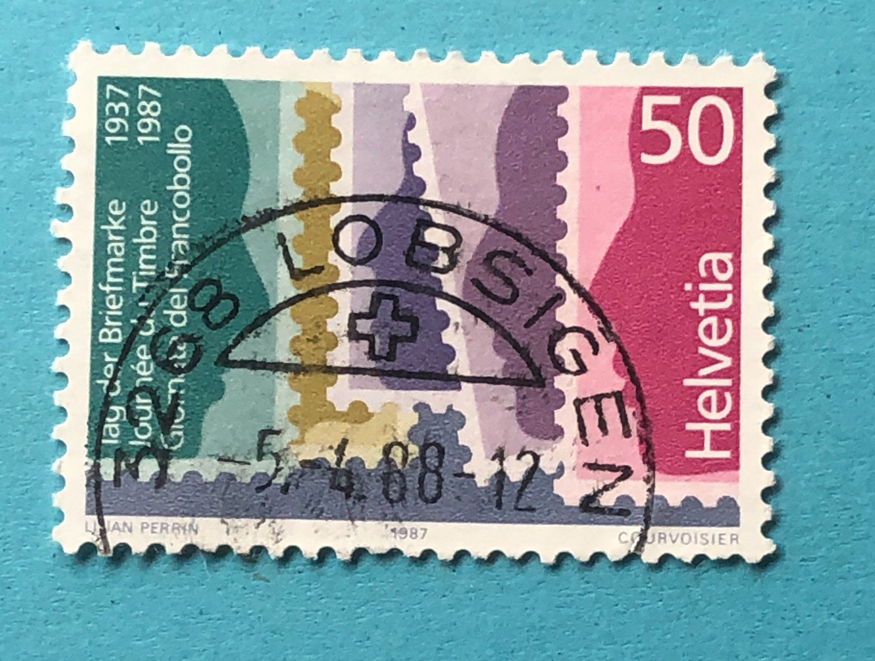 Alle Briefmarken: Nr.751 Stempel Lobsingen 1987    – Gebraucht aus Aarau von Billa007