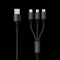 3 in 1 Ladekabel 120cm Micro USB/Typ C mehrere USB-Handy-Lad