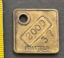 alte Hundemarke mit Bernhardiner Nr 2000/37 Pratteln BL