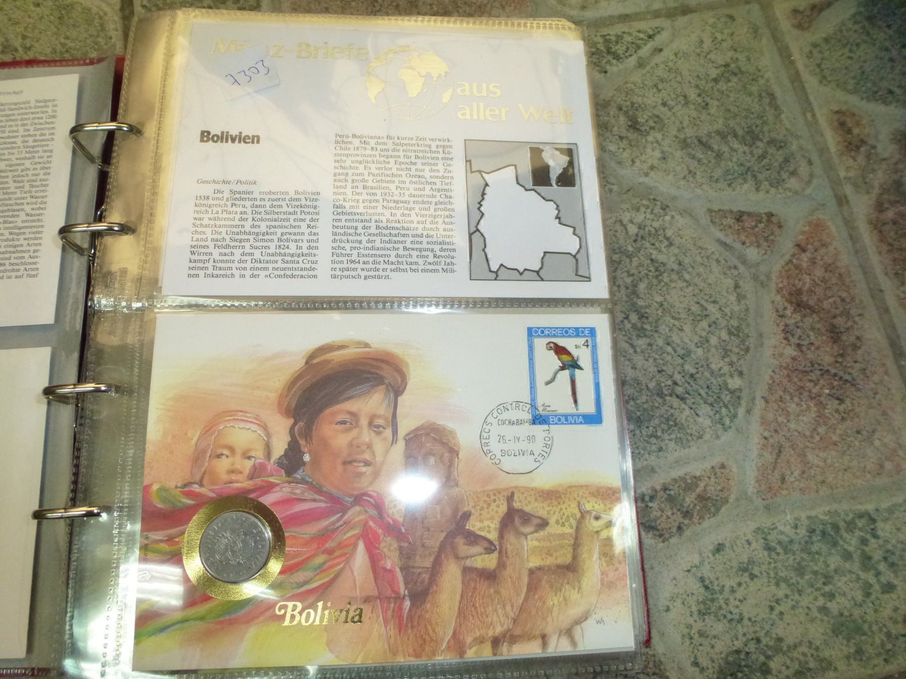 Tutti le monete: Münzbrief Bolivien – Usato da Olten venduto da Disc-Verkauf