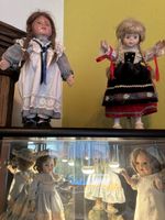 Puppen aus Sammlung auf Wunsch mit Vitrine
