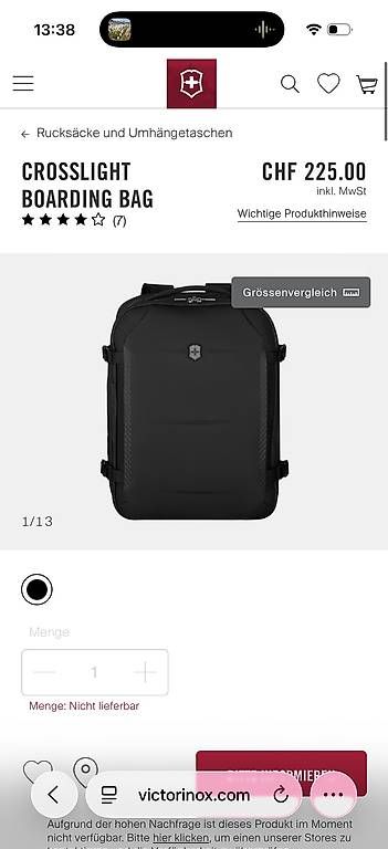 Zaini: Victorinox Rucksack Crosslight City Daypack – Usato da Stäfa venduto da InesBo 4