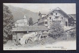 AK Hotel Wildhorn LAUENEN Mühle um 1910