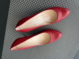 Schuhe Pumps, rot Gr. 38.5 Leder