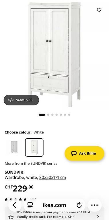 Schränke: IKEA SUNDVIK Childrens wardrobe – Gebraucht aus Lausanne von ch_gz6w