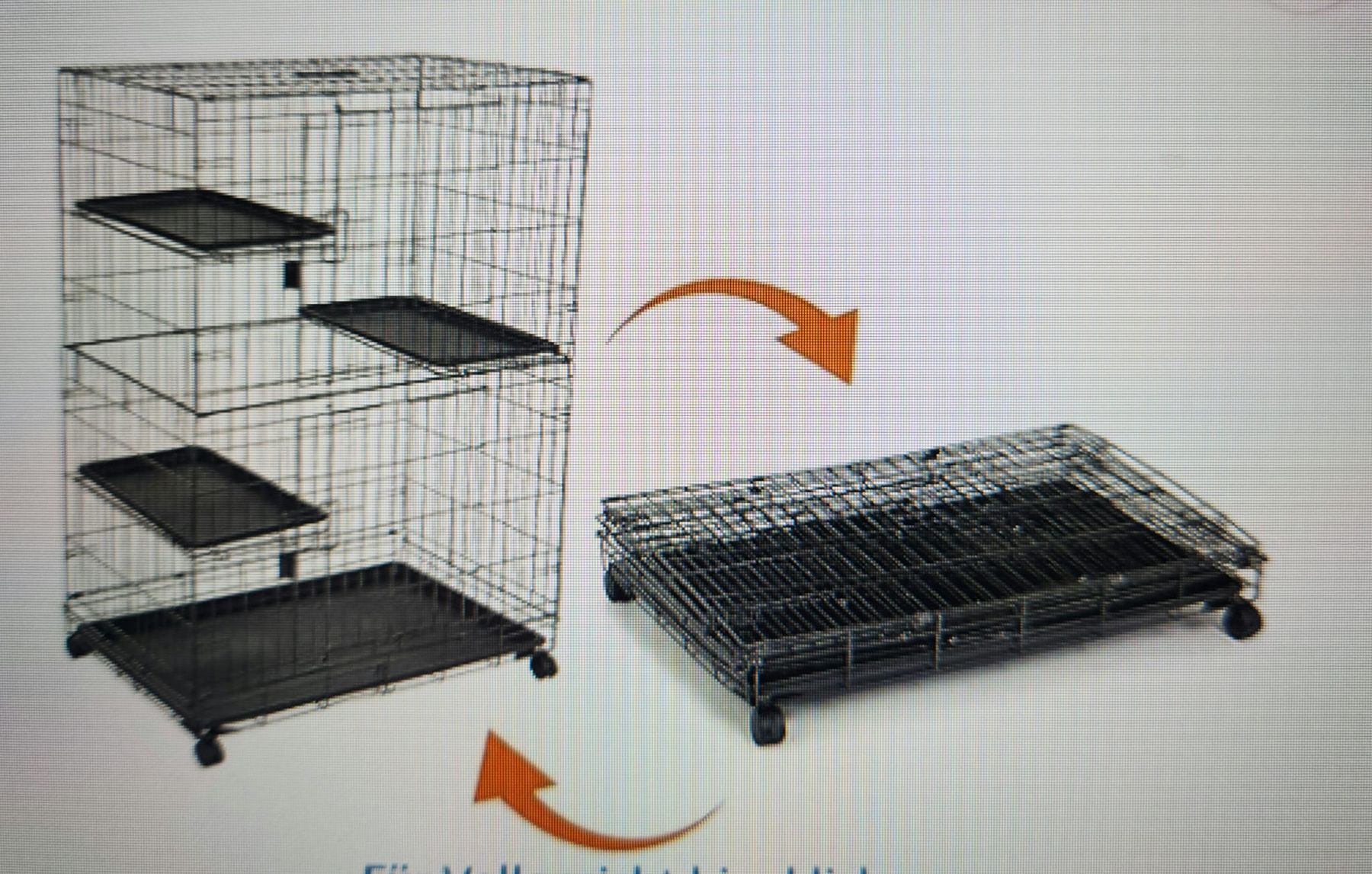 Cages, transport & sécurité: Tierkafig mit 3 Plattformen und Rollen  – D'occasion à Matzendorf par Kramer7 1