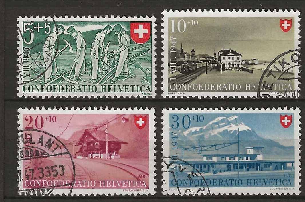Tutti i francobolli: PP047  - Pro Patria 1947 obl. – Usato da Trélex venduto da Phil_Albert