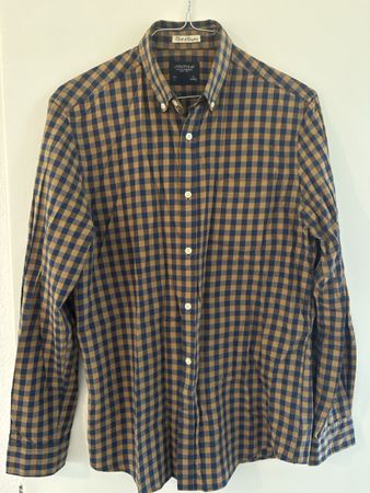 Cotton Shirt Brown Blue 