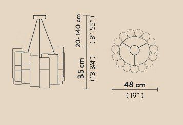 Lustres & lampes de plafonds: Deckenleuchte - LA LOLLO MEDIUM GOLD SUSPENSION – D'occasion à Bern par ale_pnh7 1