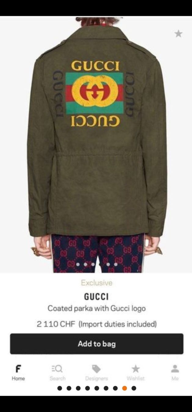 Gucci Vestes: GUCCI Herren Parka Jacke – Neuf (Voir description) à Zollikofen par oOAROo 3