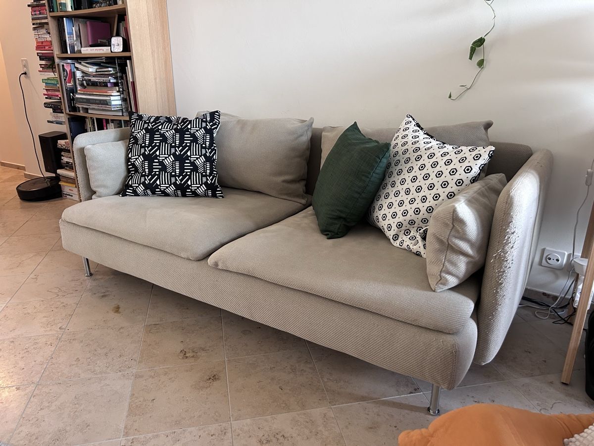 Divani: Sofa Ikea SÖDERHAMN beige 3-seater, Viarp beige – Usato da Zürich venduto da sho_9z5j 5