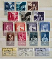 VATIKAN 4 SÄTZE INKL. LOURDES SEDE VACANTE 1958** POSTFRISCH