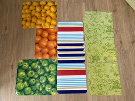 16 Stück Tischsets Kunststoff diverse Motive und Grössen NEU