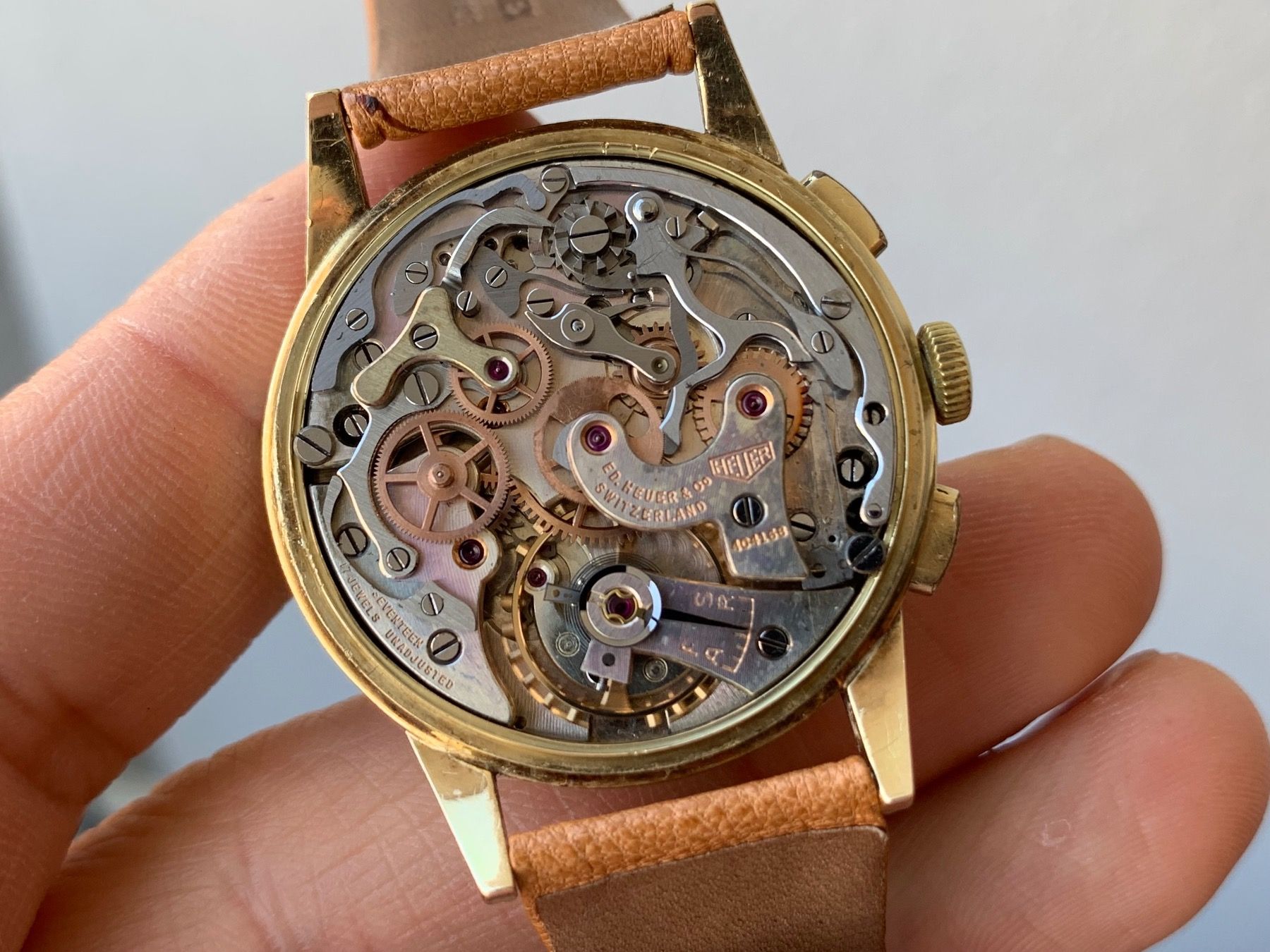 Tag Heuer Orologi: HEUER Chronograph 14 carats GOLD – Usato da Biel/Bienne venduto da MrP_WatchesBiel 4