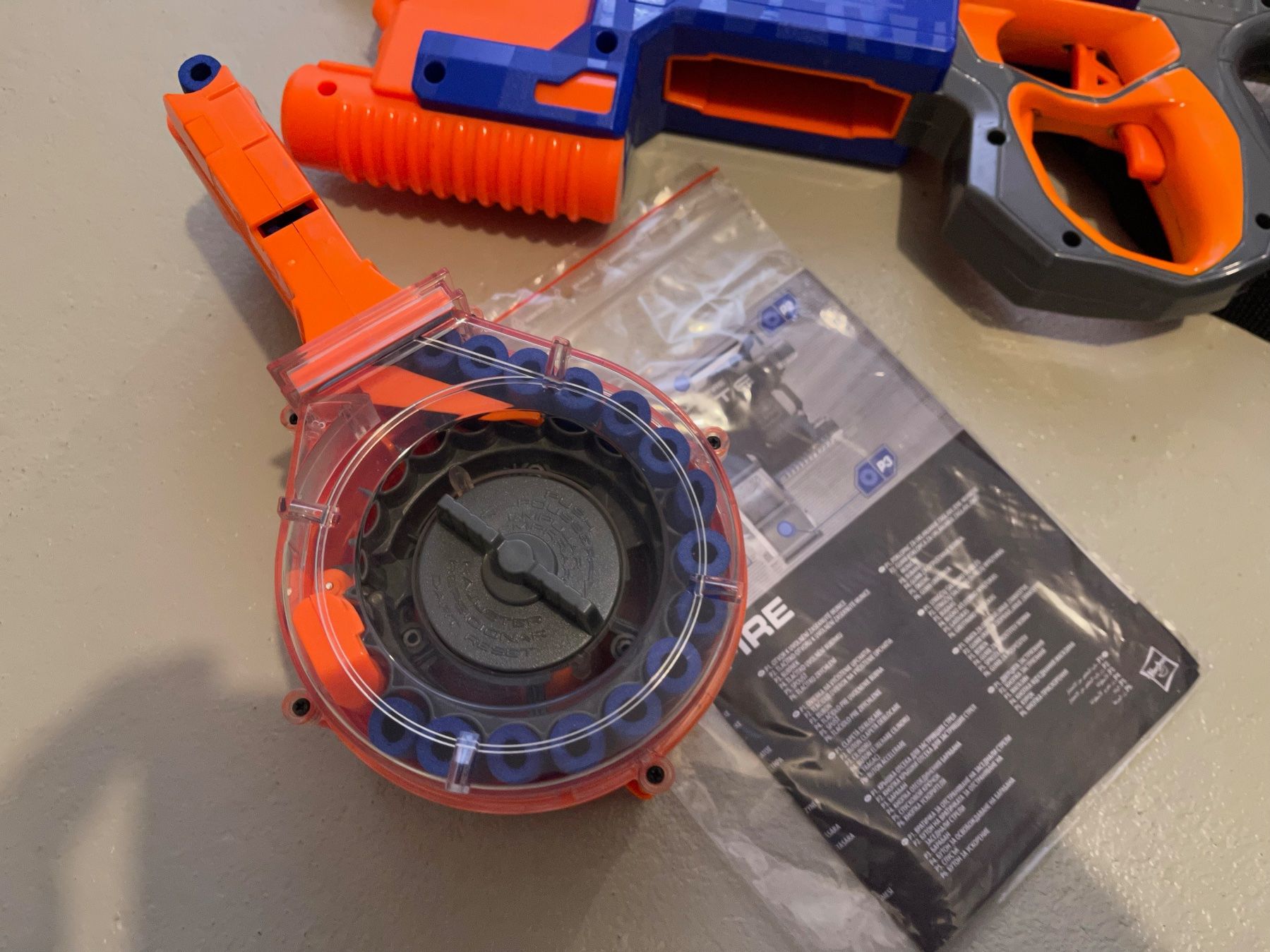 Nerf Giocattoli: Nerf Hyperfire  Elite wie neu mit Munitionsgurt – Usato da zeihen venduto da Racer-71 3