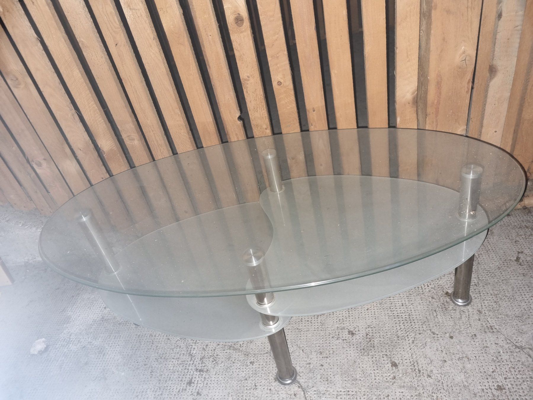 Tische: Table basse ovale en verre – Gebraucht aus Carouge GE von Ava_gllm