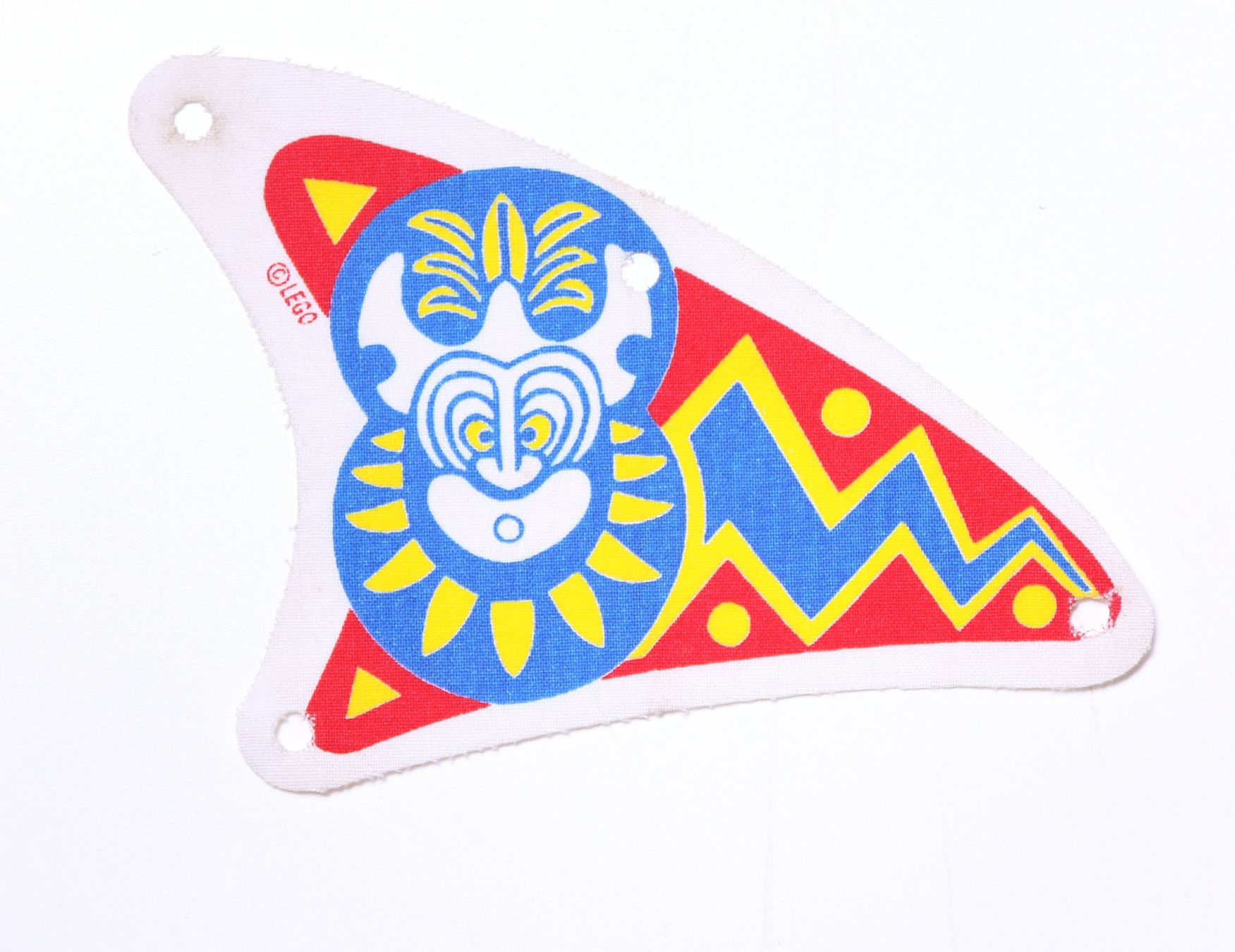Lego Giocattoli: Cloth Sail Triangular Curved with Islander Pattern – Usato da Hettlingen venduto da Scholi99