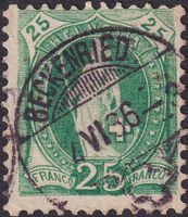 67A mit sauberem Abschlag: BECKENRIED: 4.APR.1886