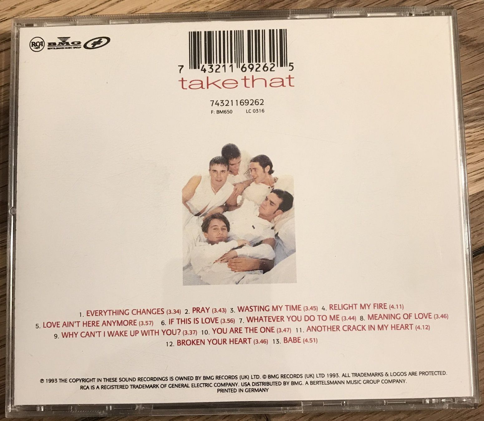 CDs: CD- Take That- Everything Changes – Gebraucht aus Guntershausen von Gloominati 1