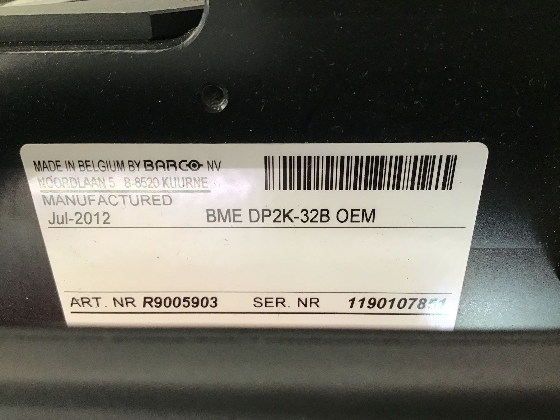 Barco Videoprojektoren: Tauro Optik Modul ASML 4500 Serie gebraucht – Gebraucht aus Dübendorf von sdbu-frappant 1