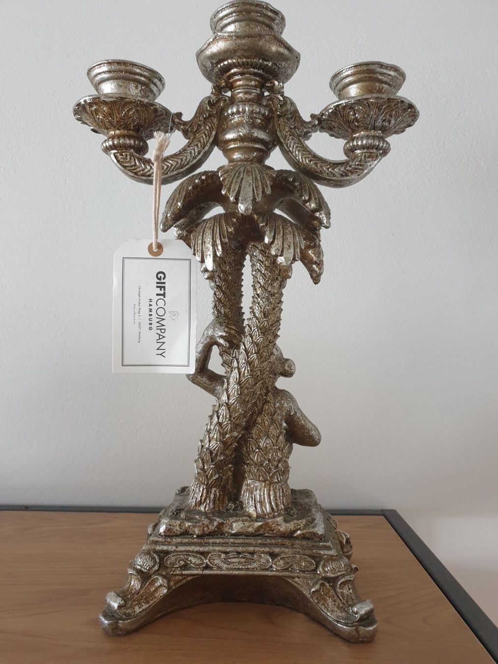 Portacandele: Kerzenständer Palme mit Affe – Nuovo (secondo la descrizione) da Buchs SG venduto da fab_byz2 1
