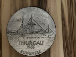 Schiff Thurgau 1855 Bodensee Wand Deko