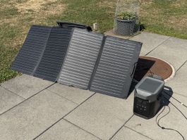 EcoFlow DELTA Tragbare Powerstation mit Solarpanel