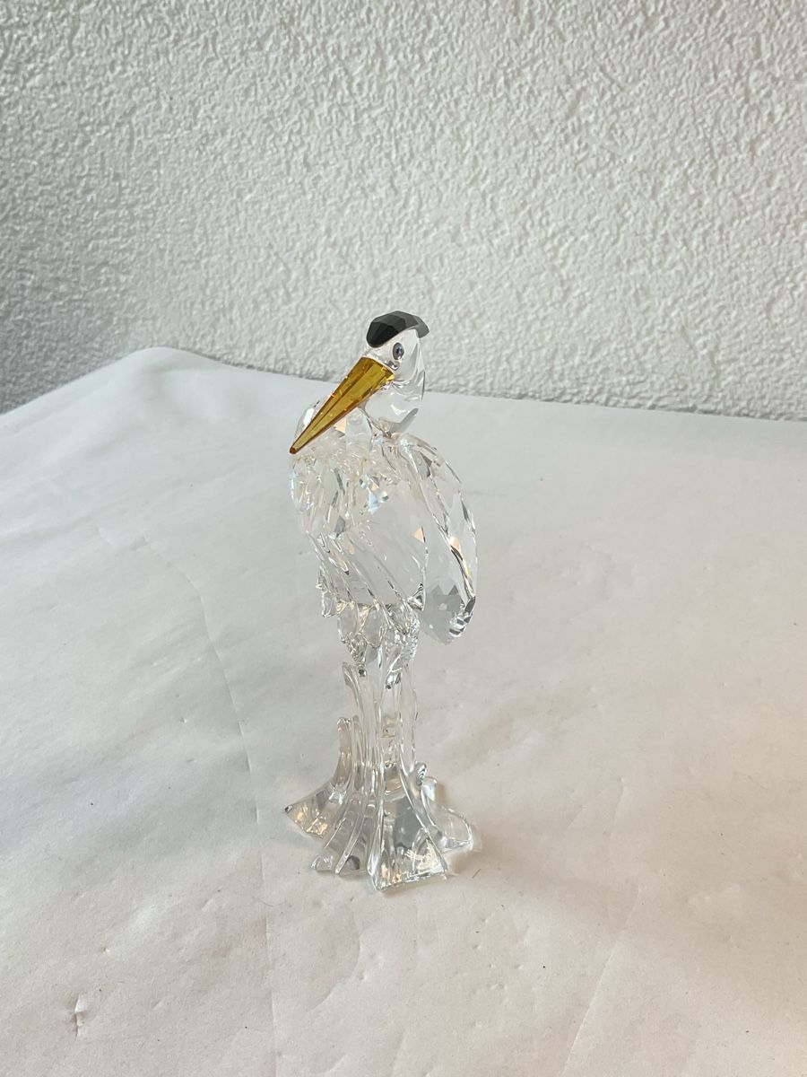 Swarovski Statuette: Swarovski Crystal, Héron argenté  – Usato da Malleray venduto da Robot12 2