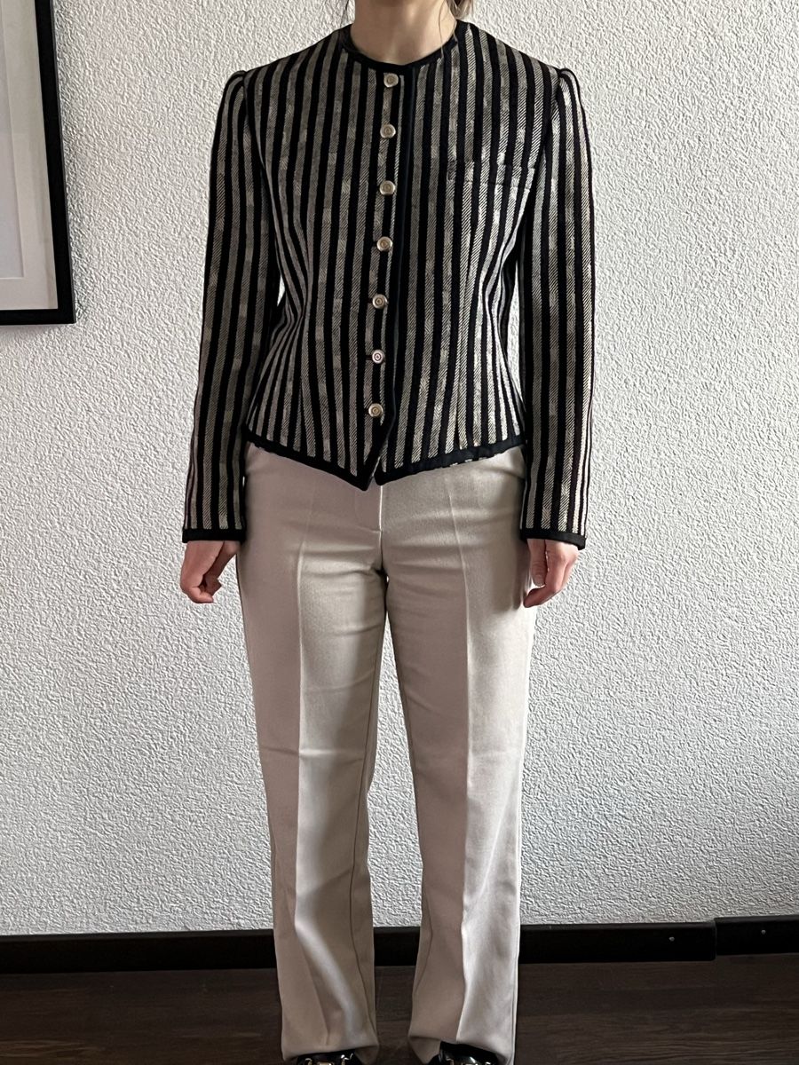 Jacken: Louis Féraud Blazer Jacke gestreift Gr 38 – Gebraucht aus Zürich von yvispirig 1