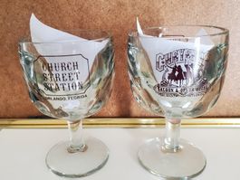 2 verres à bière vintage Cheyenne Saloon Orlando 1980